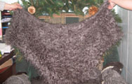 A curly semi-shawl Dunyashka